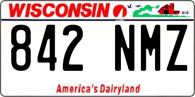 WI license plate 842NMZ