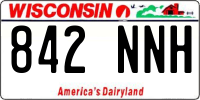 WI license plate 842NNH