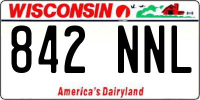 WI license plate 842NNL