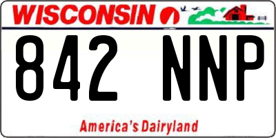 WI license plate 842NNP