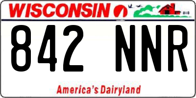 WI license plate 842NNR