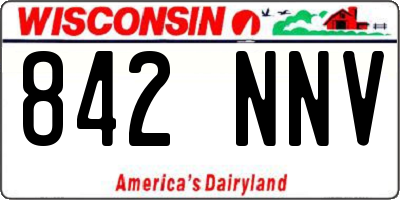 WI license plate 842NNV