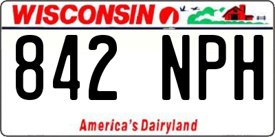 WI license plate 842NPH
