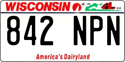WI license plate 842NPN