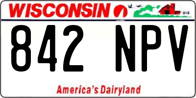 WI license plate 842NPV