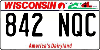 WI license plate 842NQC