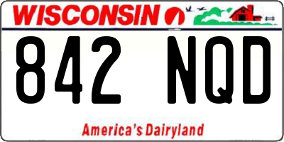 WI license plate 842NQD