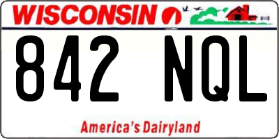 WI license plate 842NQL