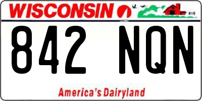 WI license plate 842NQN