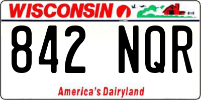 WI license plate 842NQR