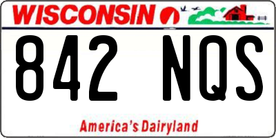 WI license plate 842NQS