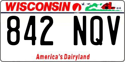 WI license plate 842NQV