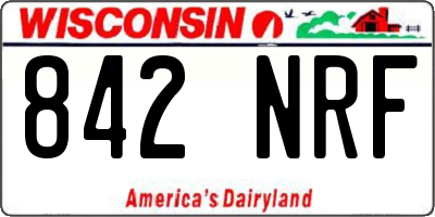 WI license plate 842NRF
