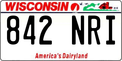 WI license plate 842NRI