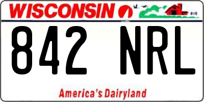 WI license plate 842NRL