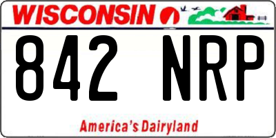 WI license plate 842NRP