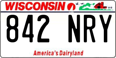 WI license plate 842NRY