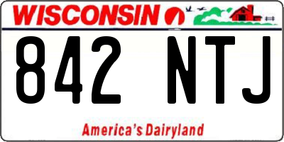 WI license plate 842NTJ
