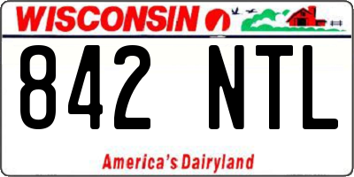 WI license plate 842NTL
