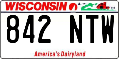 WI license plate 842NTW