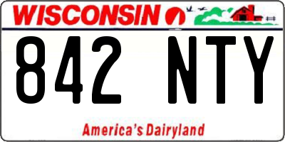 WI license plate 842NTY