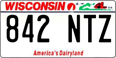 WI license plate 842NTZ