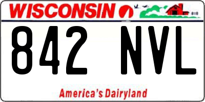 WI license plate 842NVL
