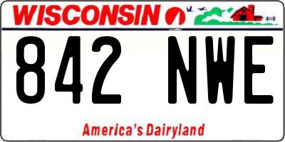 WI license plate 842NWE