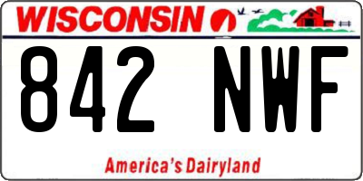 WI license plate 842NWF