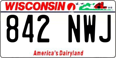 WI license plate 842NWJ