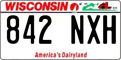 WI license plate 842NXH