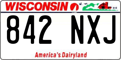 WI license plate 842NXJ