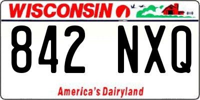 WI license plate 842NXQ