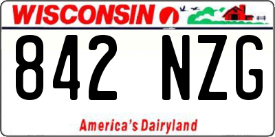 WI license plate 842NZG