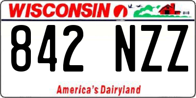 WI license plate 842NZZ