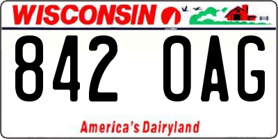 WI license plate 842OAG