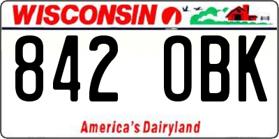 WI license plate 842OBK