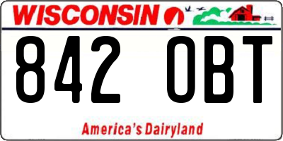 WI license plate 842OBT
