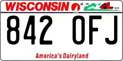 WI license plate 842OFJ