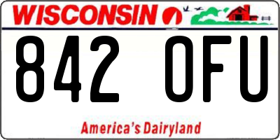 WI license plate 842OFU