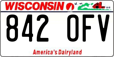 WI license plate 842OFV