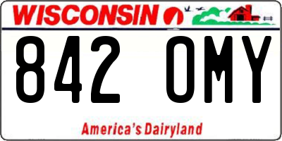 WI license plate 842OMY