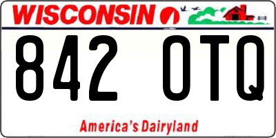 WI license plate 842OTQ