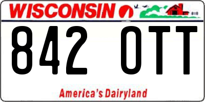 WI license plate 842OTT