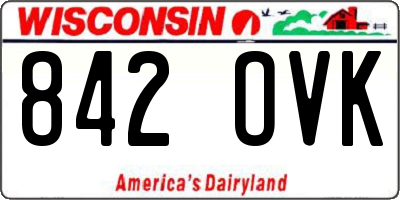 WI license plate 842OVK