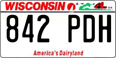 WI license plate 842PDH