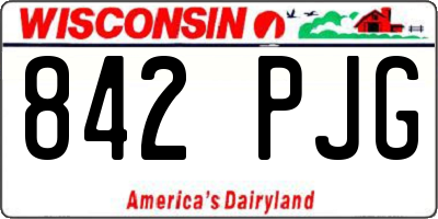 WI license plate 842PJG