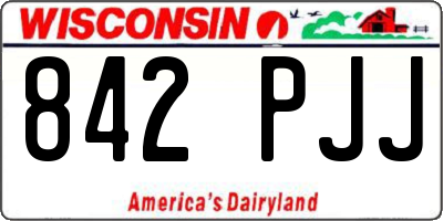 WI license plate 842PJJ