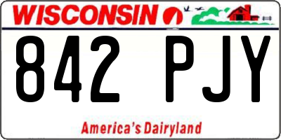 WI license plate 842PJY