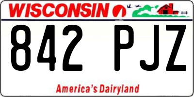 WI license plate 842PJZ